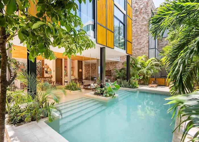 Beauty Designed 4 Queen In W Amenities Apartment Tulum