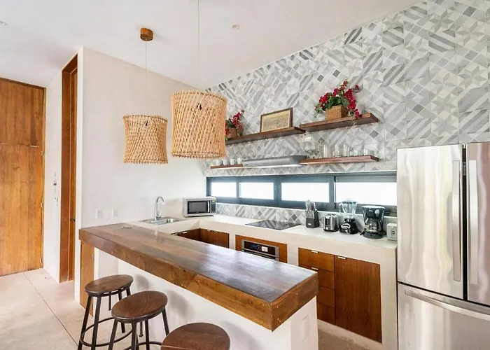 Beauty Designed 4 Queen In W Amenities Apartment Tulum