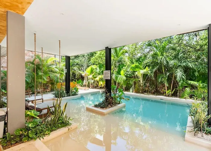 Beauty Designed 4 Queen In W Amenities Apartment Tulum